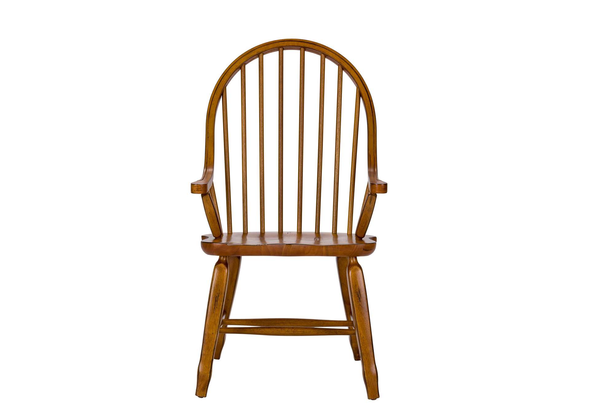 Treasures Bow Back Arm Chair - Oak,Liberty