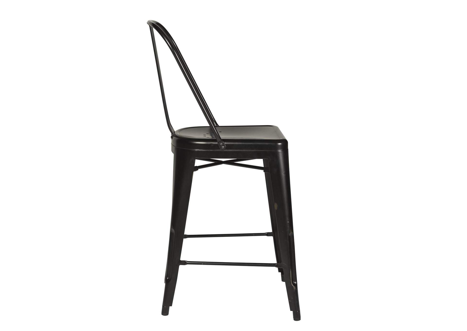 Vintage Series Bow Back Counter Chair - Black (RTA),Liberty