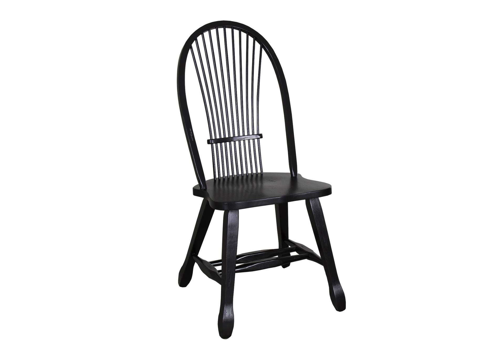 Treasures Sheaf Back Side Chair - Black,Liberty