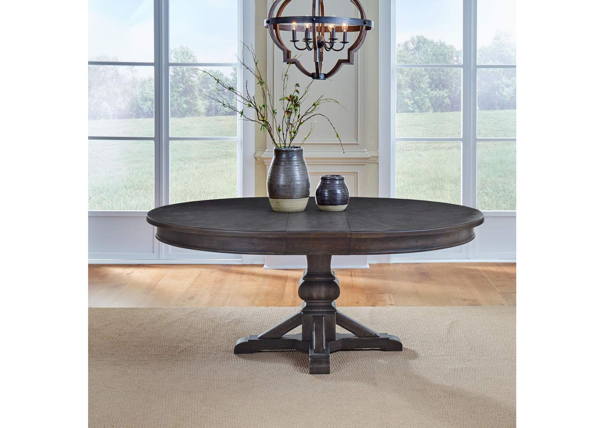 Paradise Valley Opt 5 Piece Pedestal Table Set,Liberty