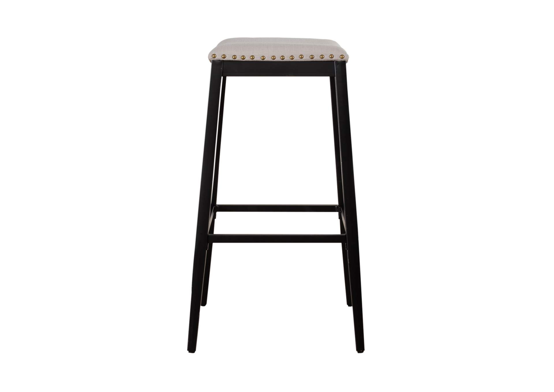 Vintage Series Backless Upholstered Barstool - Black,Liberty