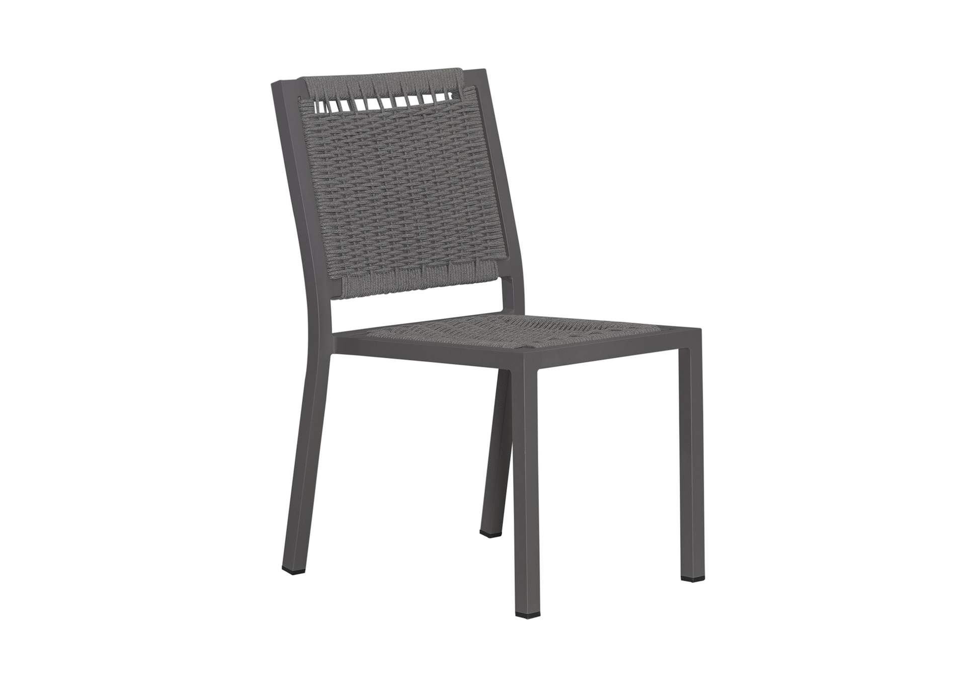 Plantation Key Outdoor Panel Back Side Chair - Granite,Liberty