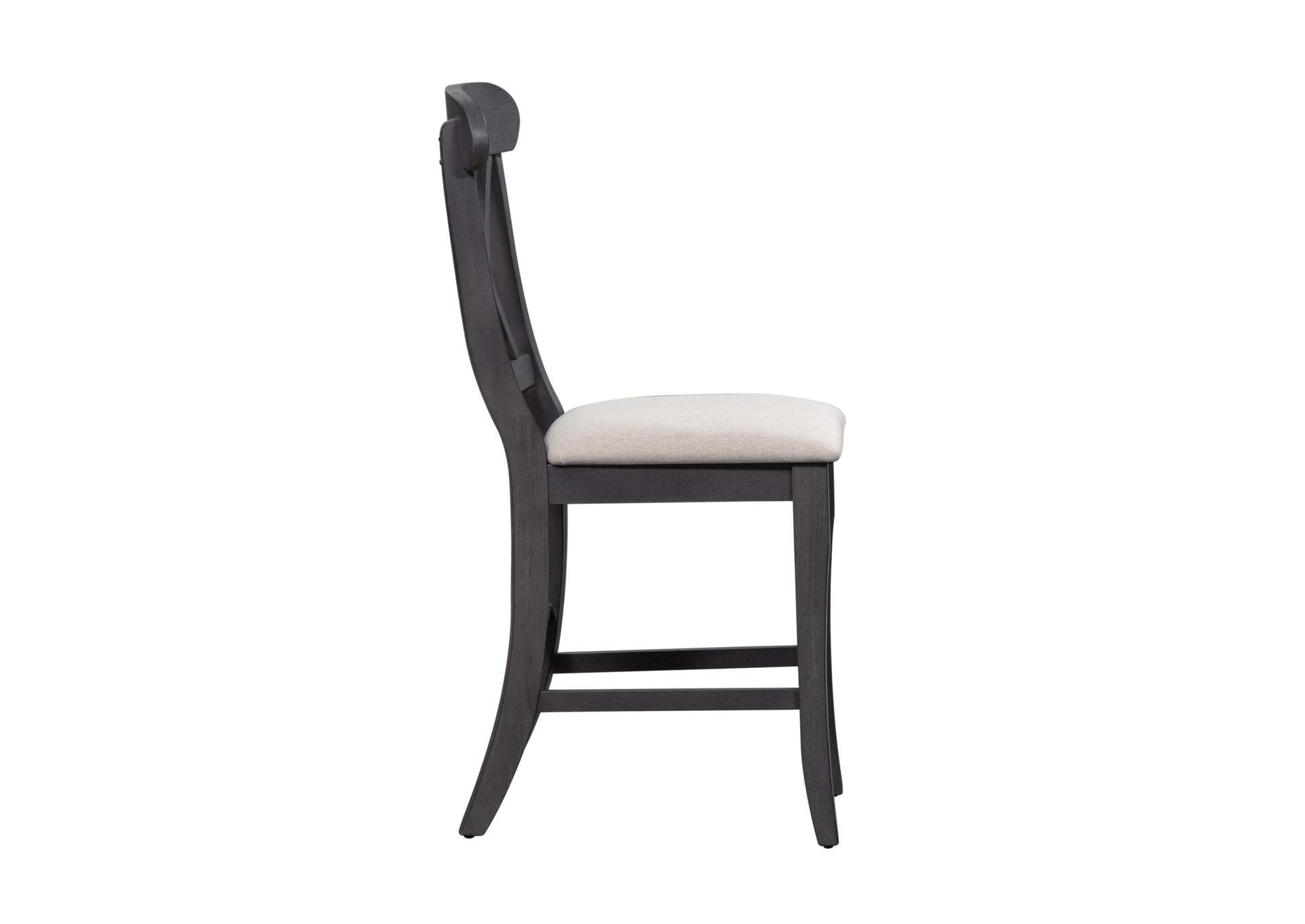 Ocean Isle Upholstered X Back Counter Chair (RTA),Liberty