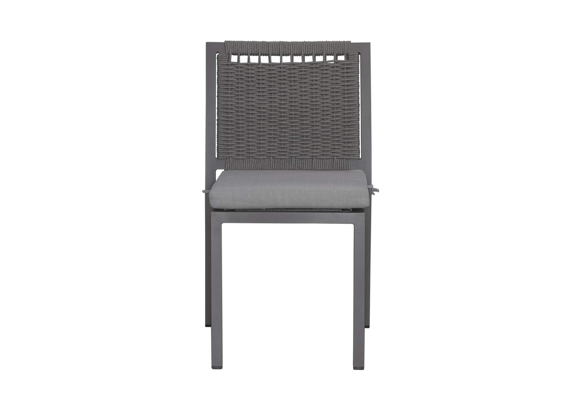 Plantation Key Outdoor Panel Back Side Chair - Granite,Liberty