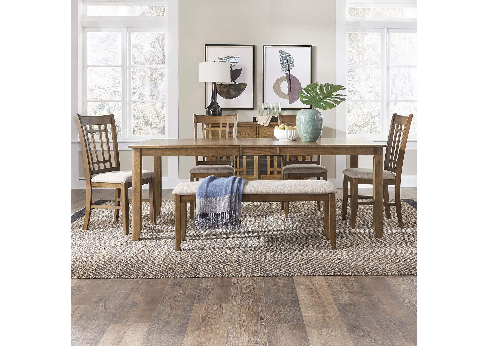 Santa Rosa 6 Piece Rectangular Table Set,Liberty