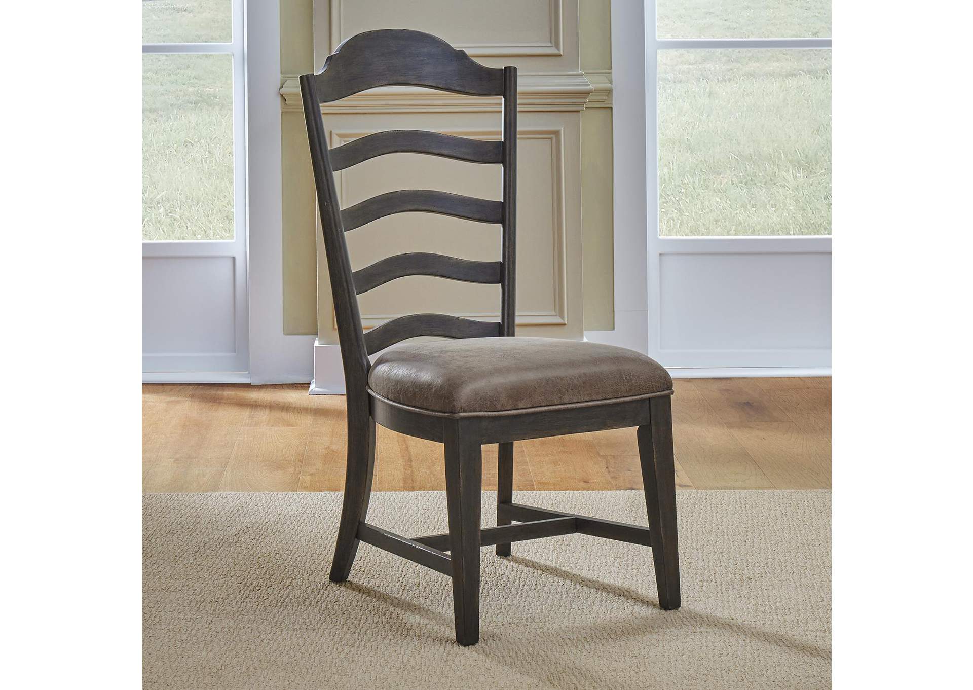 Paradise Valley Upholstered Ladder Back Side Chair (RTA),Liberty