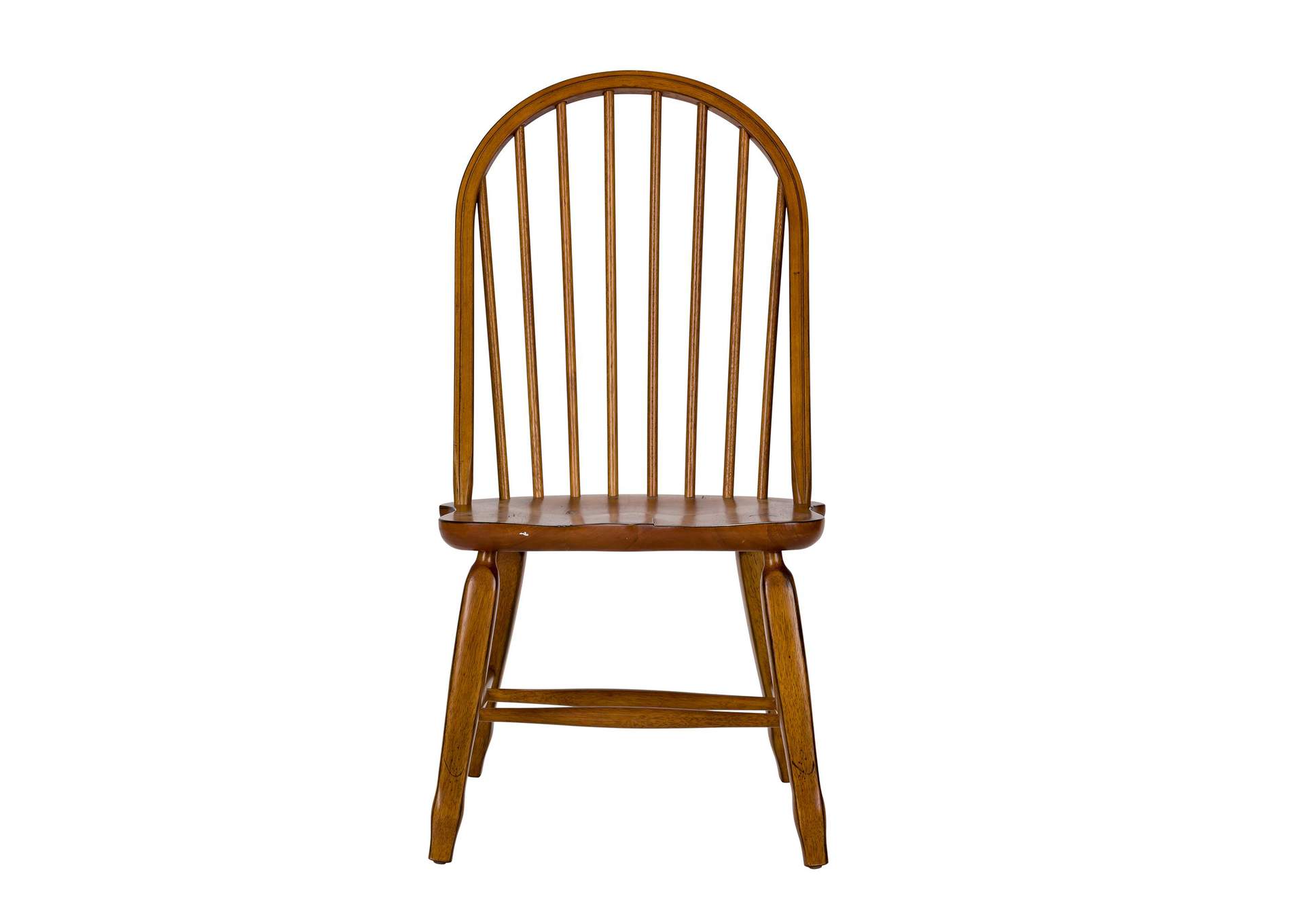 Treasures Bow Back Side Chair - Oak,Liberty