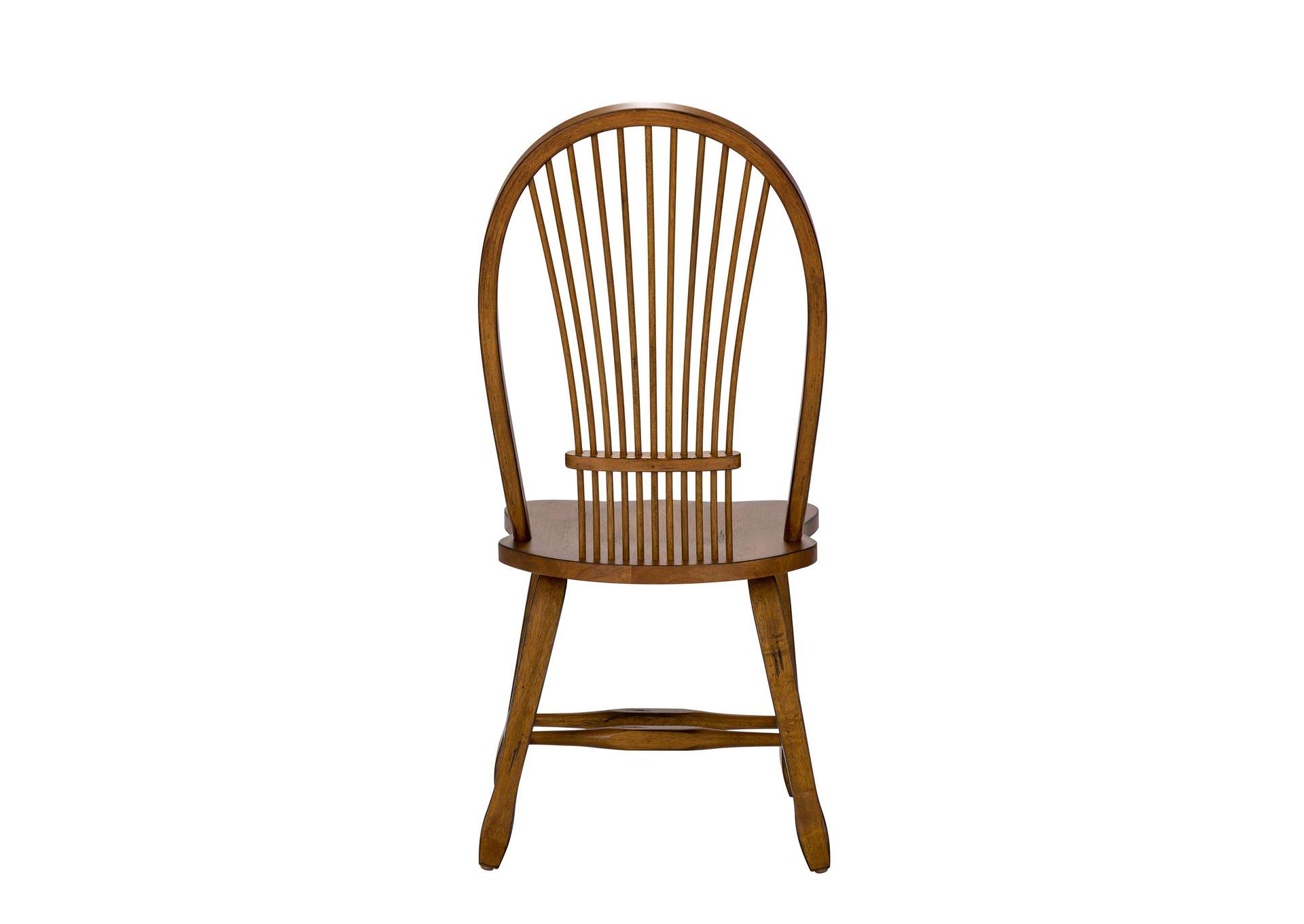 Treasures Sheaf Back Side Chair - Oak,Liberty