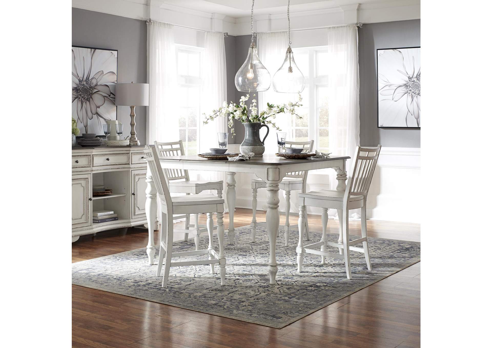 Magnolia Manor Opt 5 Piece Gathering Table Set,Liberty