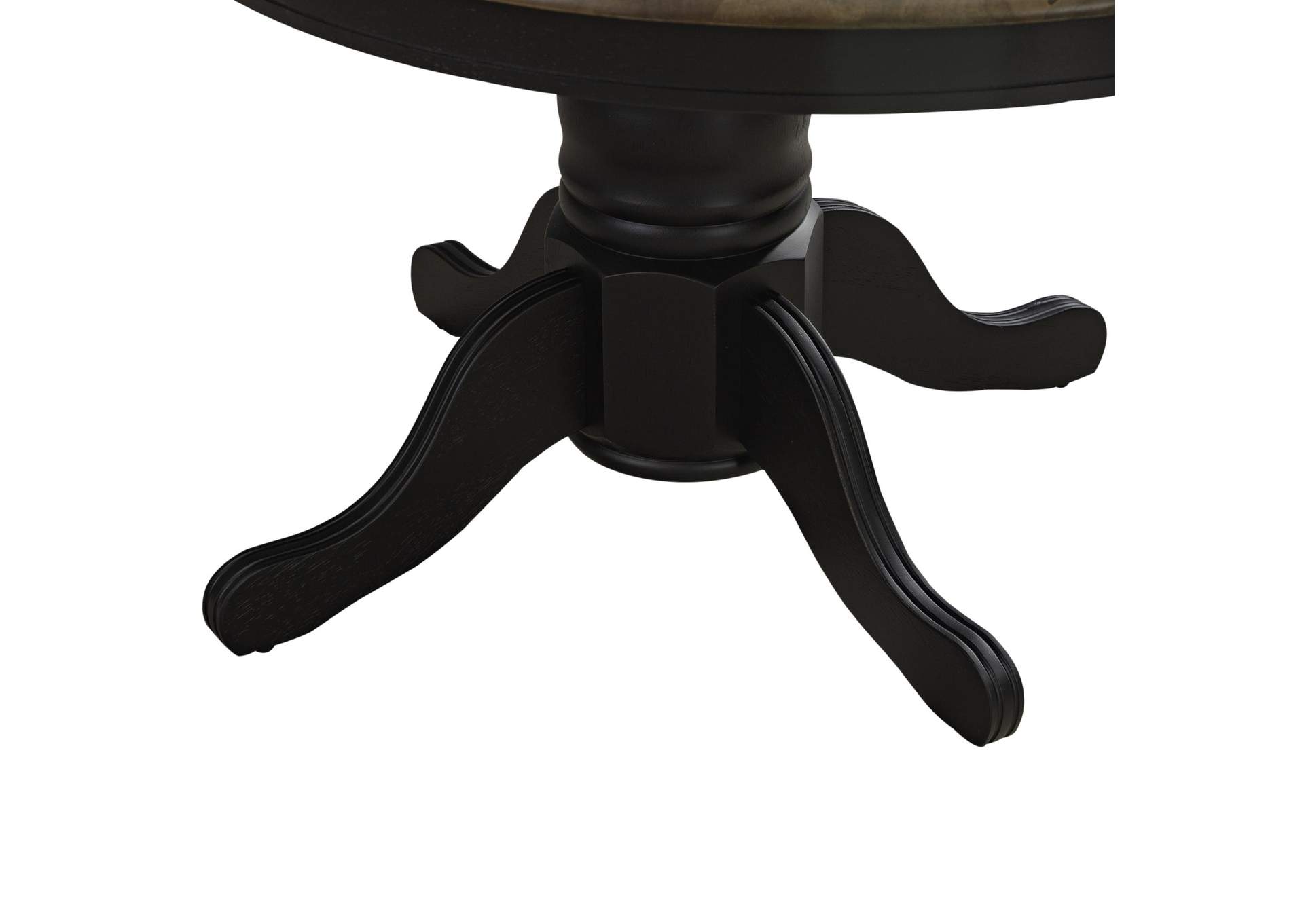 Carolina Crossing Pedestal Table Set - Black,Liberty