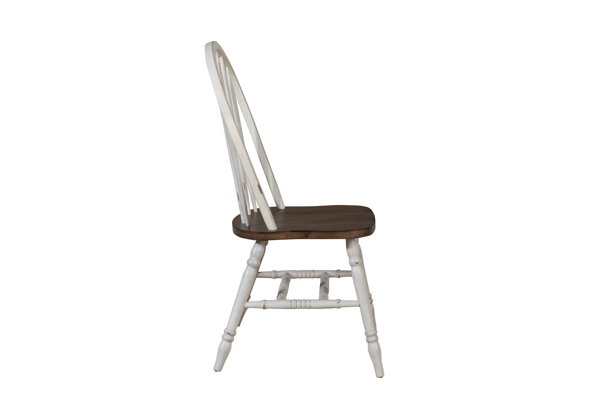 Carolina Crossing Windsor Side Chair - White,Liberty