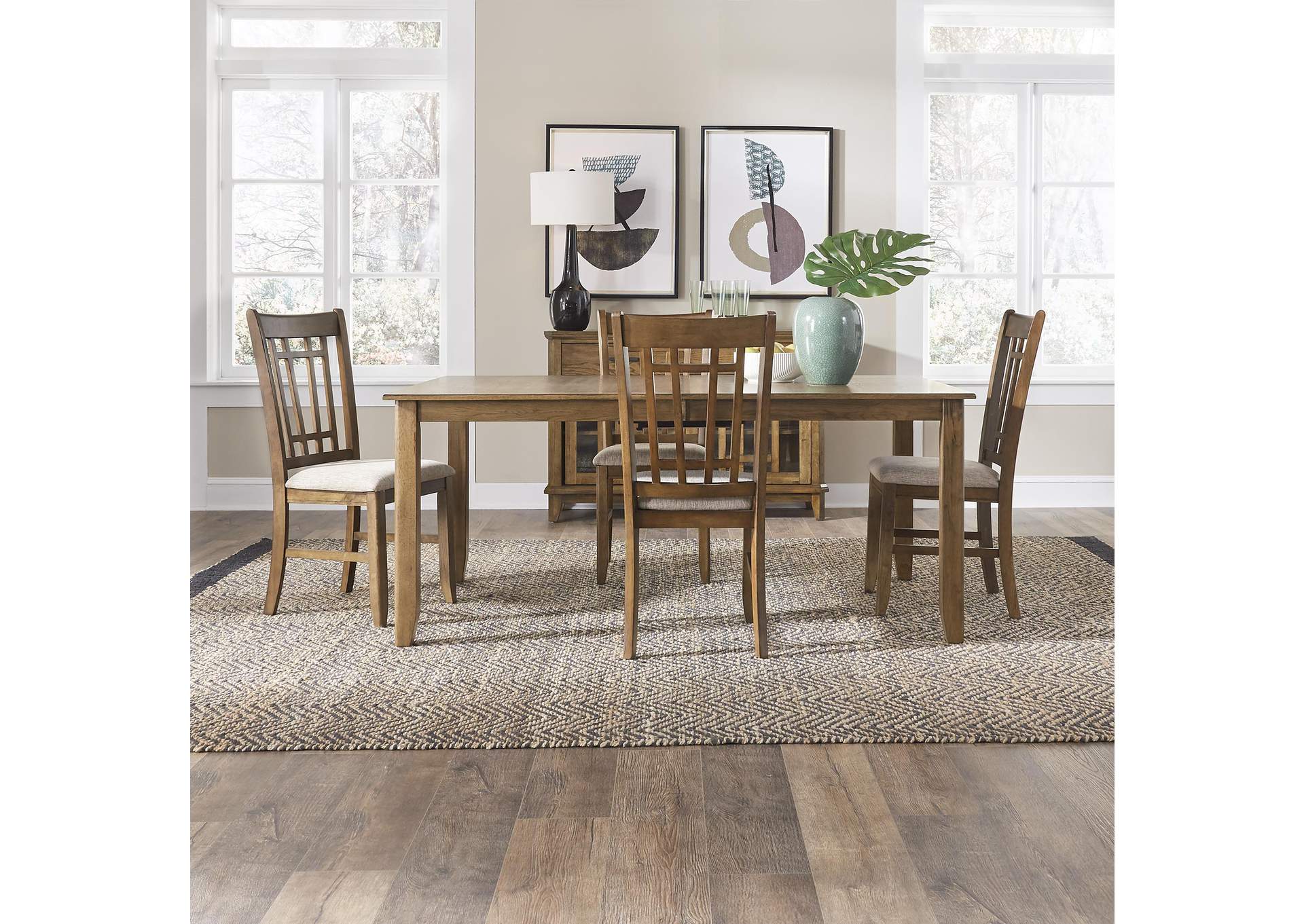 Santa Rosa 5 Piece Rectangular Table Set,Liberty