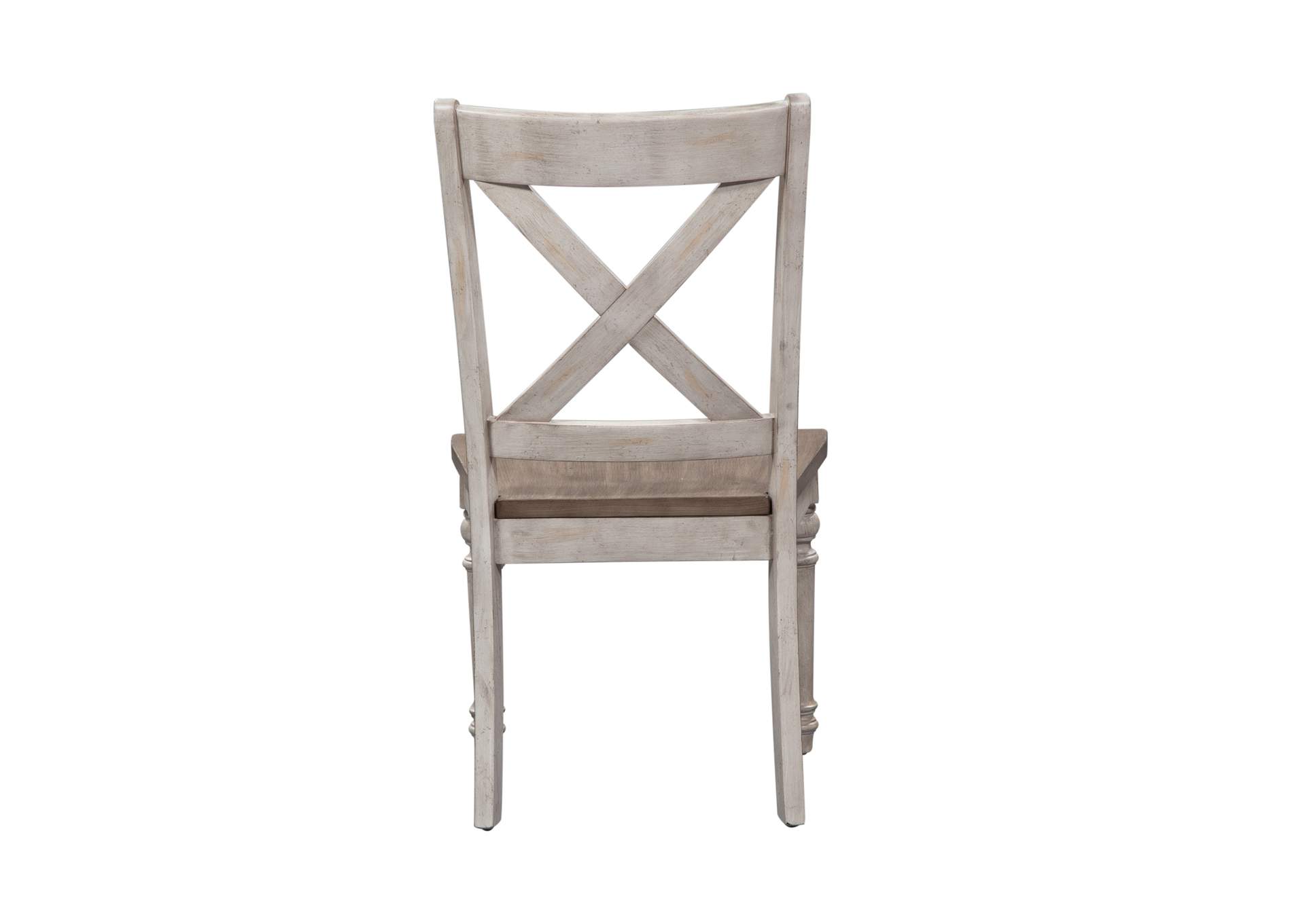 Cottage Lane X Back Wood Seat Side Chair (RTA),Liberty