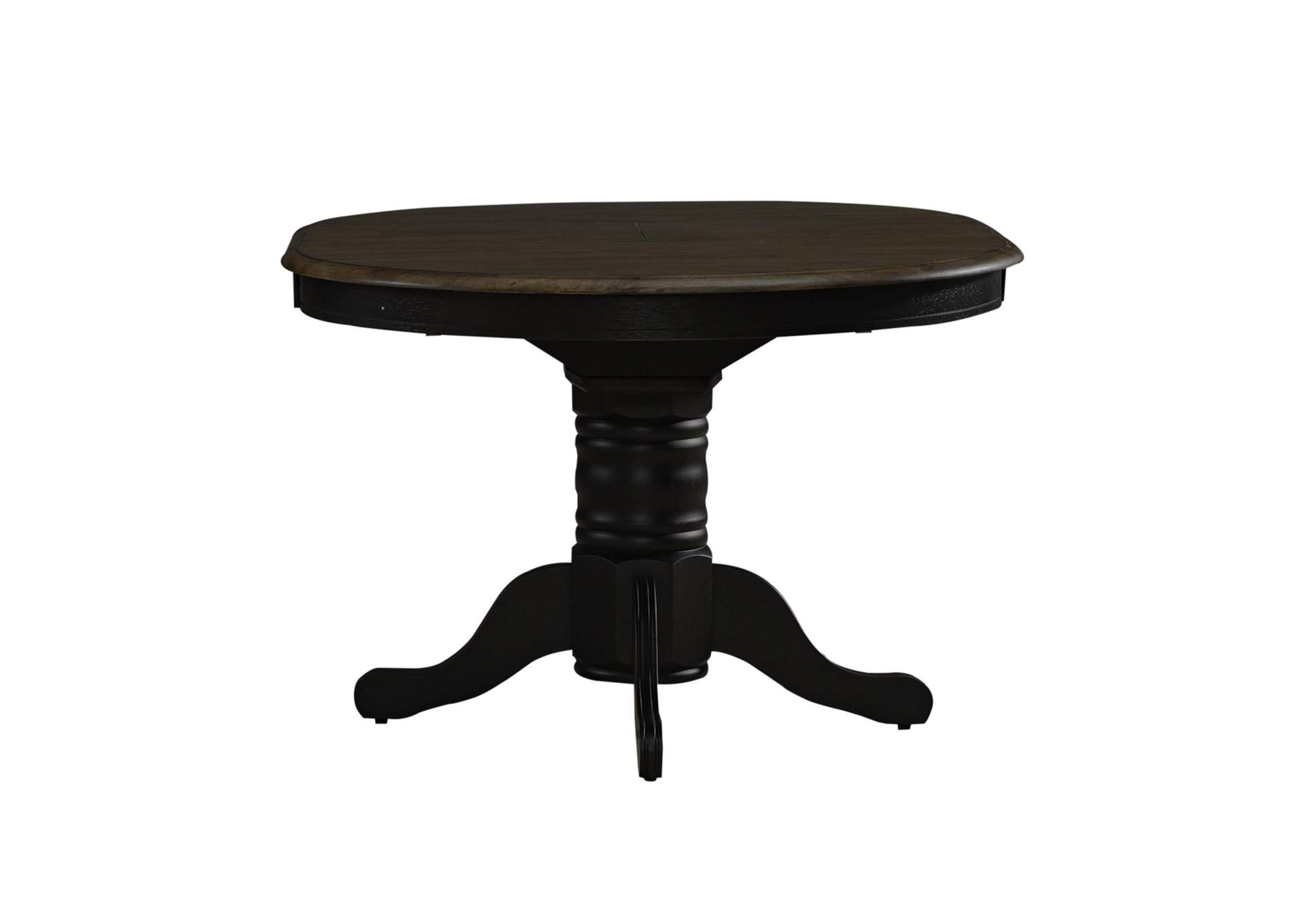 Carolina Crossing Pedestal Table Set - Black,Liberty