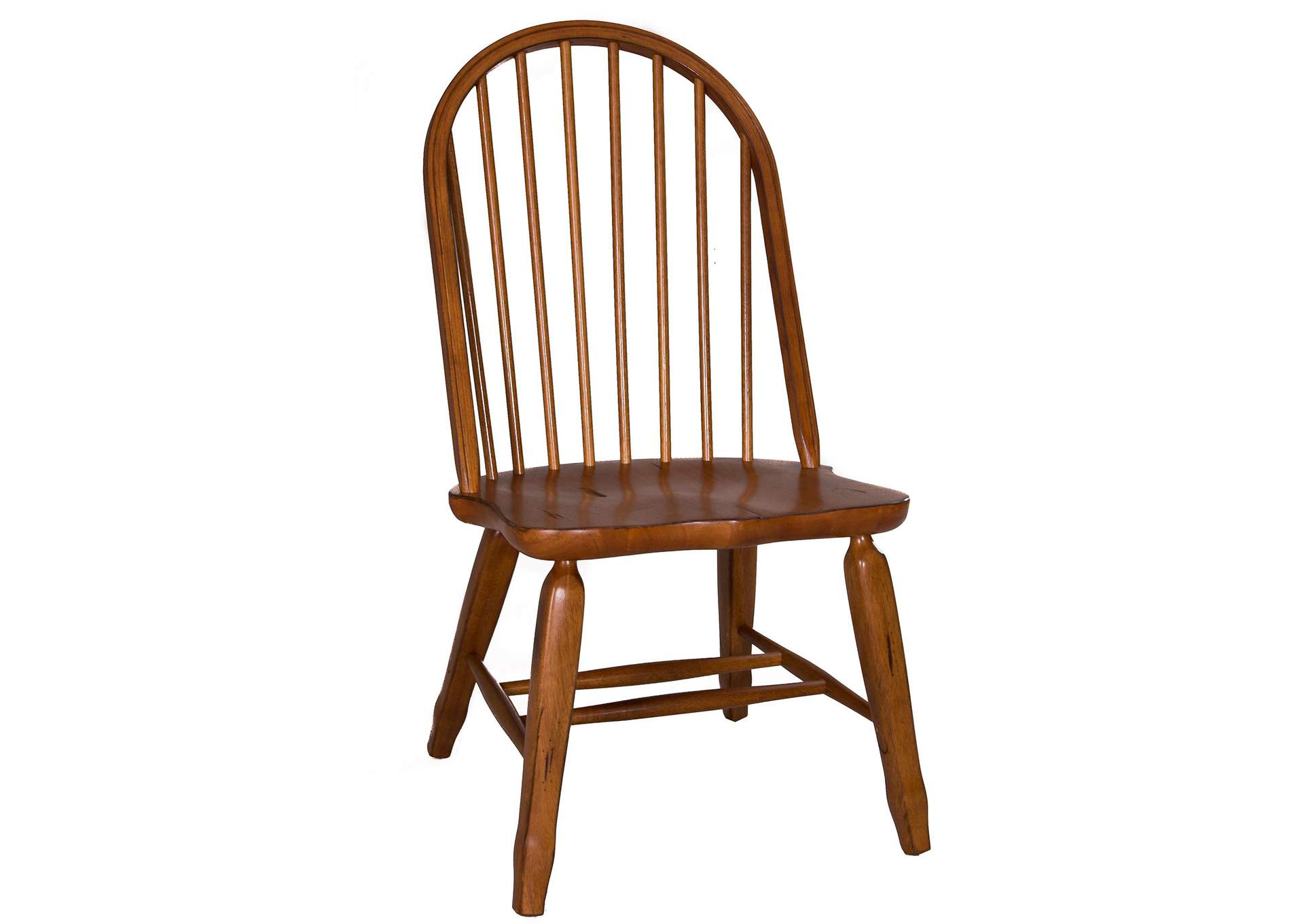 Treasures Bow Back Side Chair - Oak,Liberty