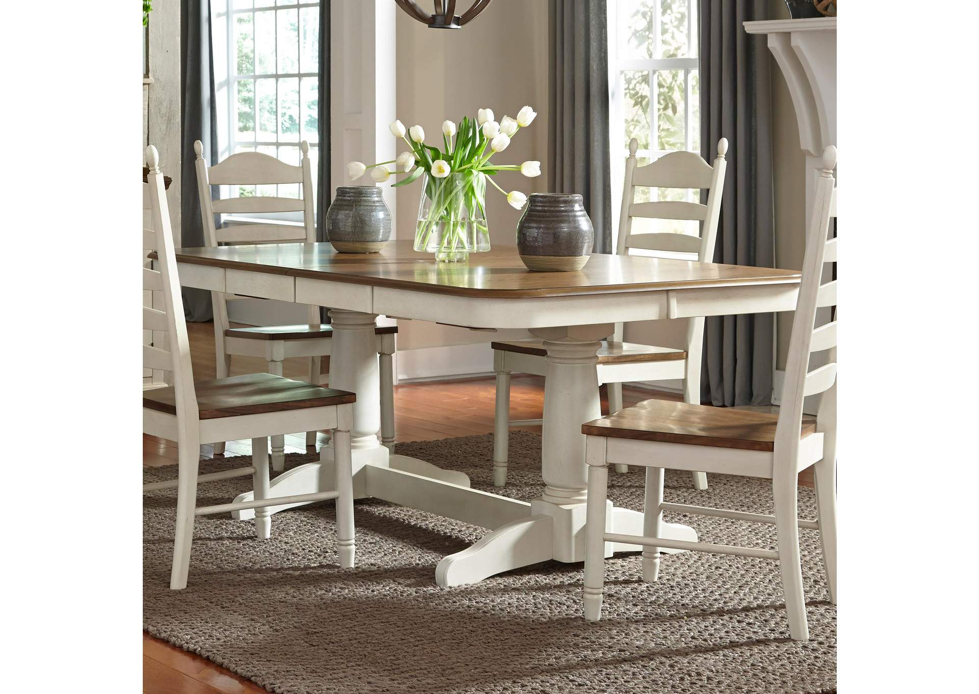 Springfield Double Pedestal Table,Liberty