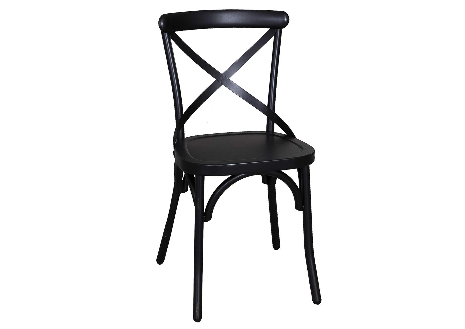 Vintage Series X Back Side Chair - Black,Liberty