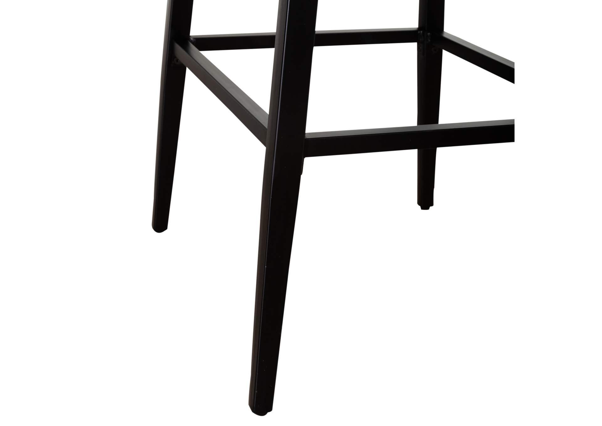 Vintage Series Backless Upholstered Barstool - Black,Liberty