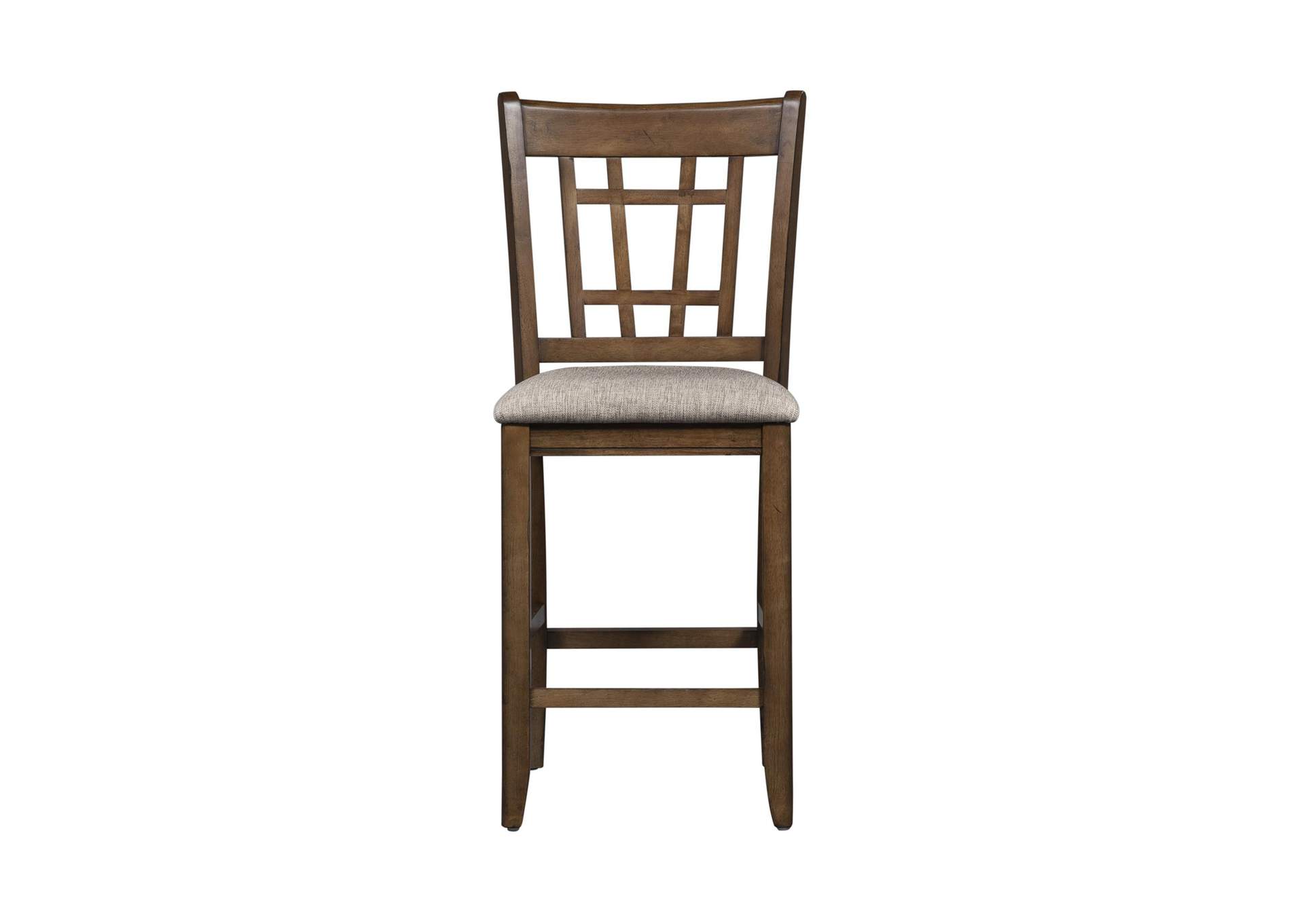 Santa Rosa 24 Inch Lattice Back Counter Chair,Liberty