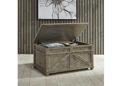 Image for Parkland Falls Taupe Storage Trunk
