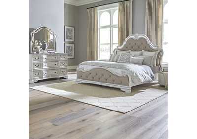 Image for King Opt Uph Bed, Dresser & Mirror