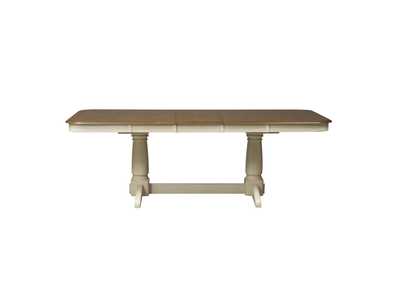 Image for Springfield Honey/Cream Rectangular Extension Leaf Dining Table