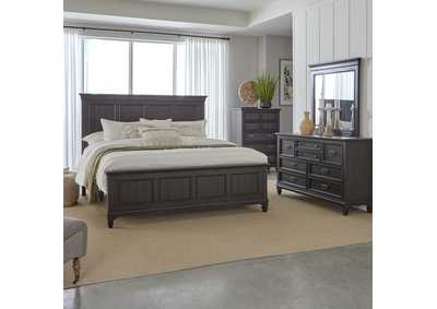 Image for King Panel Bed, Dresser & Mirror, Chest