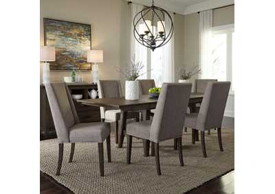 Image for Double Bridge Opt 7 Piece Trestle Table Set