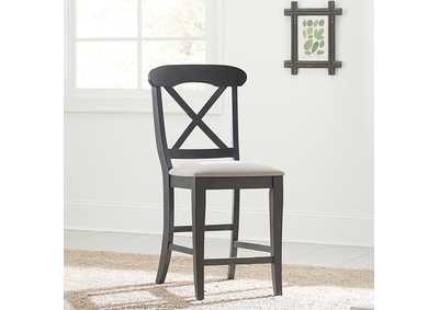 Image for Ocean Isle Upholstered X Back Counter Chair (RTA)