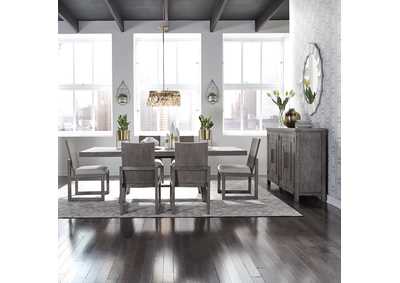 Image for Modern Farmhouse Opt 7 Piece Trestle Table Set