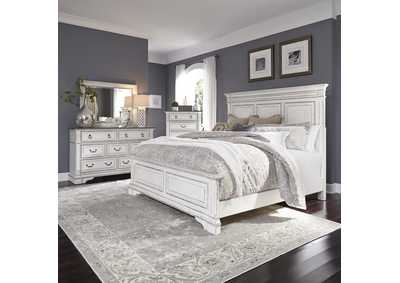 Image for Abbey Park California King Panel Bed, Dresser & Mirror, Chest