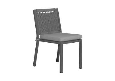 Image for Plantation Key Outdoor Panel Back Side Chair - Granite