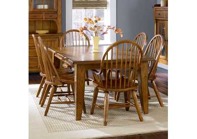 Image for Treasures Rectangular Leg Table - Oak