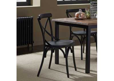 Image for Vintage Series X Back Side Chair - Black