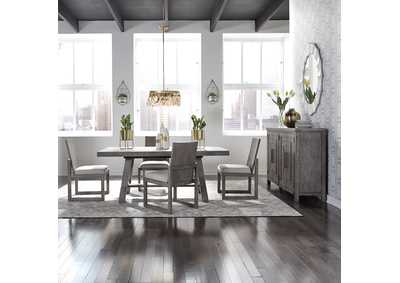 Image for Modern Farmhouse Opt 5 Piece Trestle Table Set