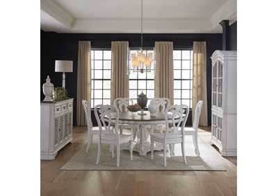 Image for Magnolia Manor Opt 7 Piece Round Ped Table Set