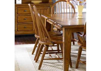 Image for Treasures Bow Back Side Chair - Oak