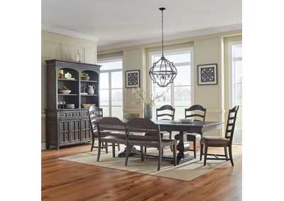 Image for Paradise Valley 6 Piece Trestle Table Set