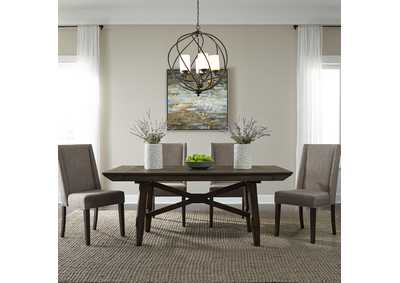 Image for Double Bridge Opt 5 Piece Trestle Table Set