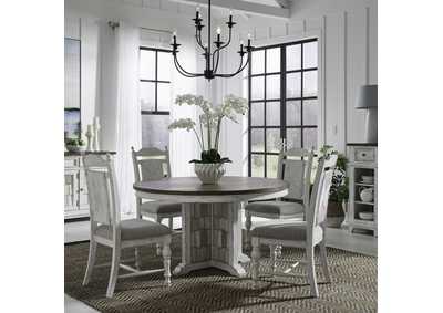 Image for River Place 5 Piece Pedestal Table Set