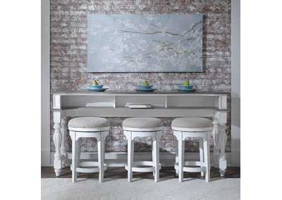 Image for Magnolia Manor 4 Piece Console Set (1 - Console 3 - Stools)