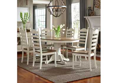 Image for Springfield 7 Piece Pedestal Table Set