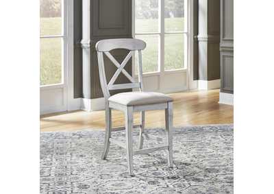 Image for Ocean Isle Upholstered X Back Counter Chair (RTA)