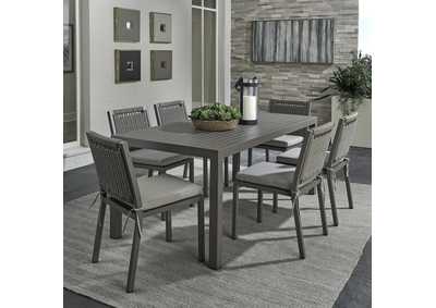 Image for Plantation Key 7 Piece Outdoor Rectangular Dining Set