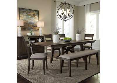 Image for Double Bridge Trestle Table Set