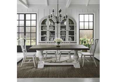 Image for River Place 5 Piece Trestle Table Set