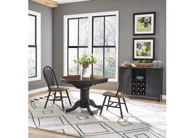 Image for Carolina Crossing 3 Piece Pedestal Table Set