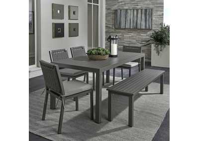 Image for Plantation Key 6 Piece Outdoor Rectangular Dining Set