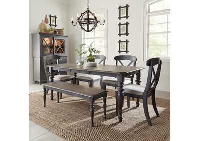 Image for Ocean Isle 6 Piece Rectangular Table Set