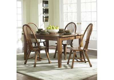 Image for Treasures Rectangular Leg Table - Oak